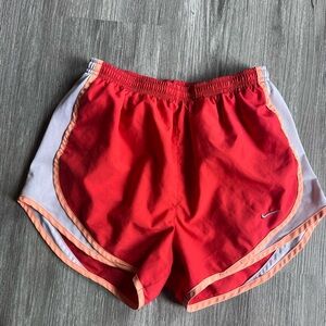 Nike Women's Red and oranage  Athletic Shorts
